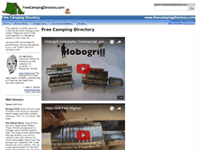 Tablet Screenshot of freecampingdirectory.com